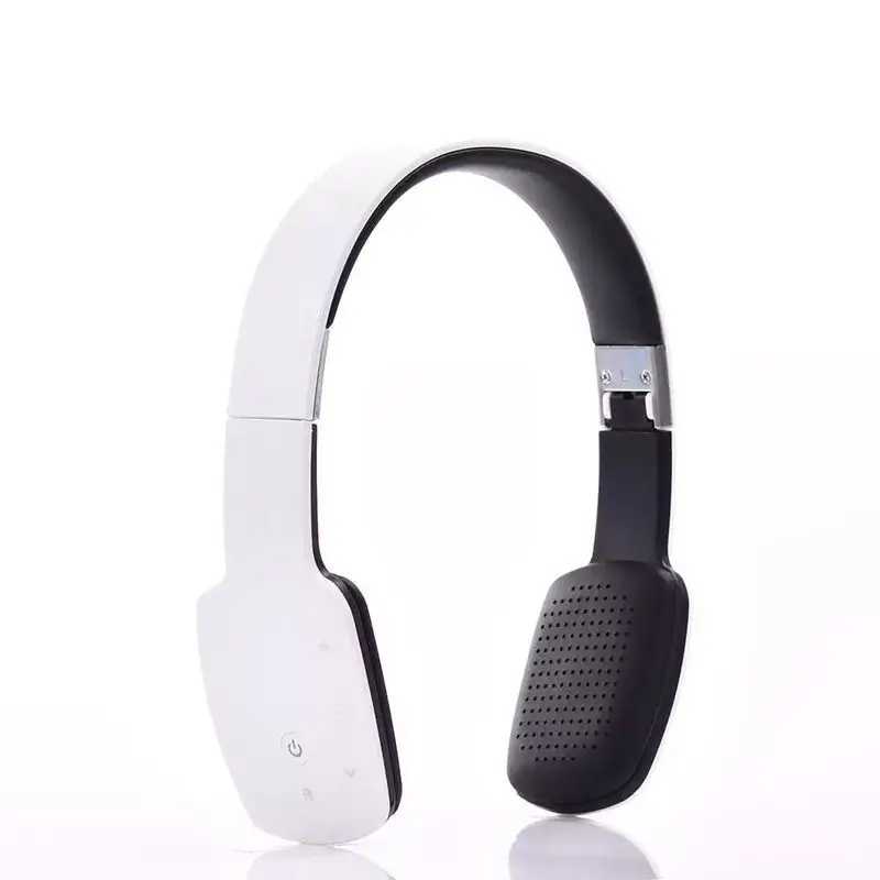 Bluetooth 4.1 Touch Headset White Black Foldable Sports - Image 2
