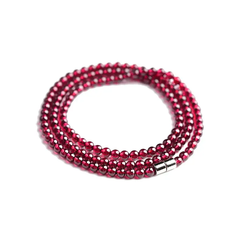 Wine Red Multi Layer Crystal Bracelet for Women - Image 7