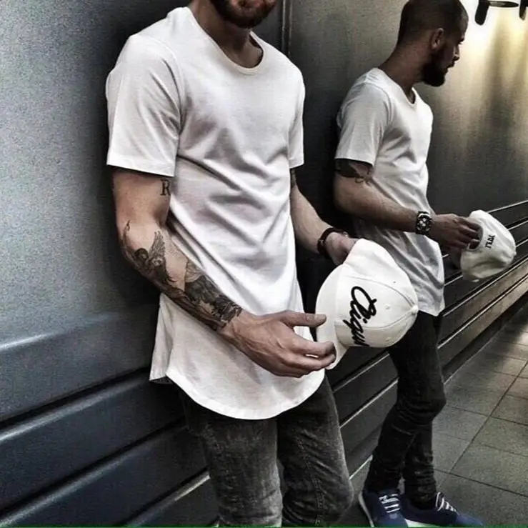 Black Short Sleeve Hip Hop Punk T-Shirt