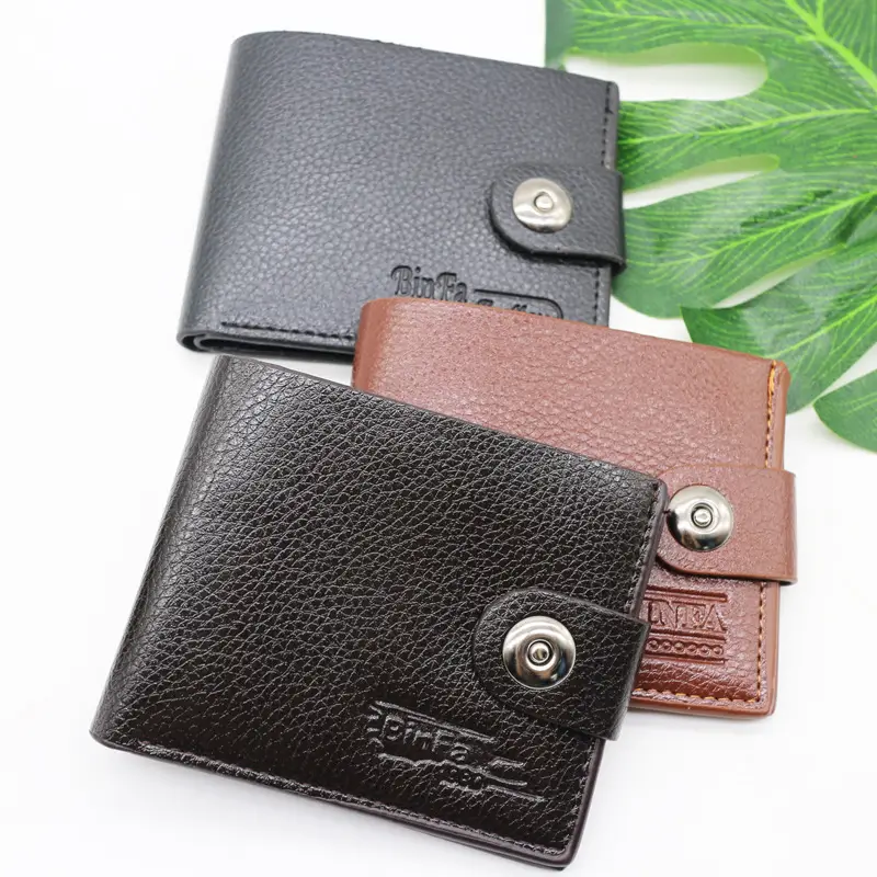 Bag Wallet Men's Student Korean Style Short Wallet Men's Douyin Cross-Border Business Souvenir Street Stall Supply
