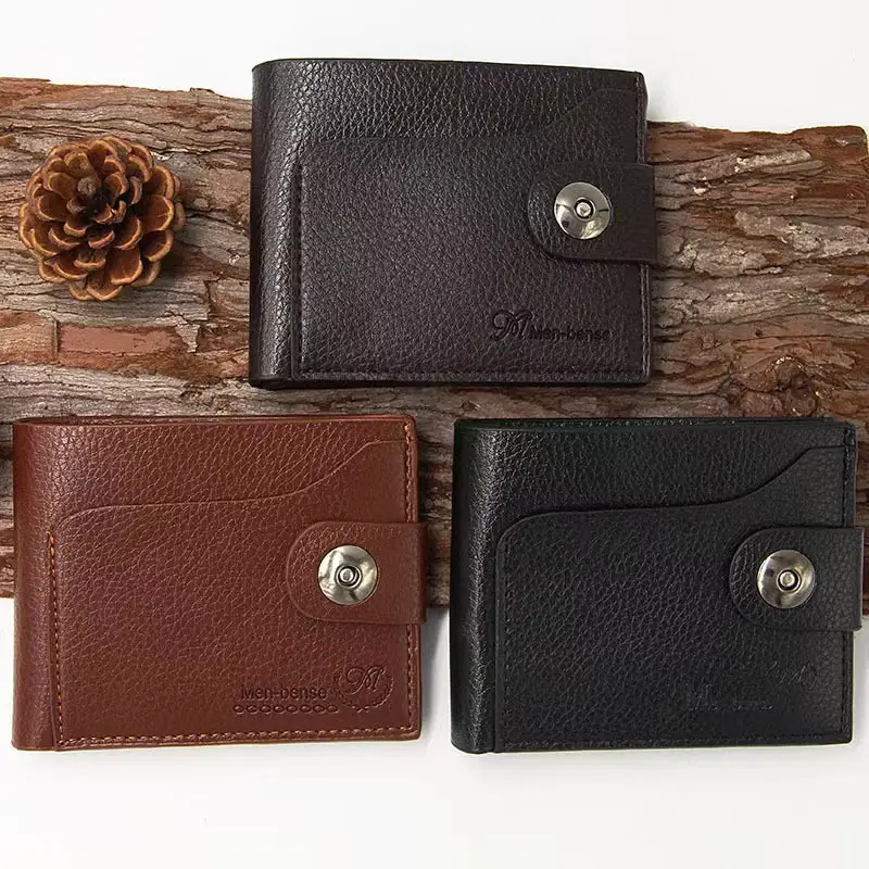 Bag Wallet Men's Student Korean Style Short Wallet Men's Douyin Cross-Border Business Souvenir Street Stall Supply