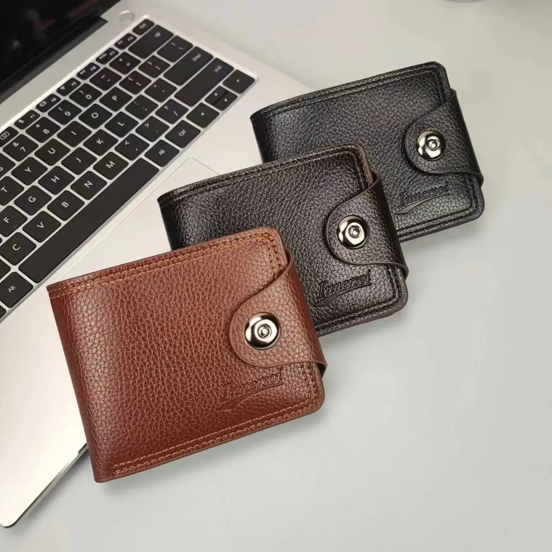 Bag Wallet Men's Student Korean Style Short Wallet Men's Douyin Cross-Border Business Souvenir Street Stall Supply