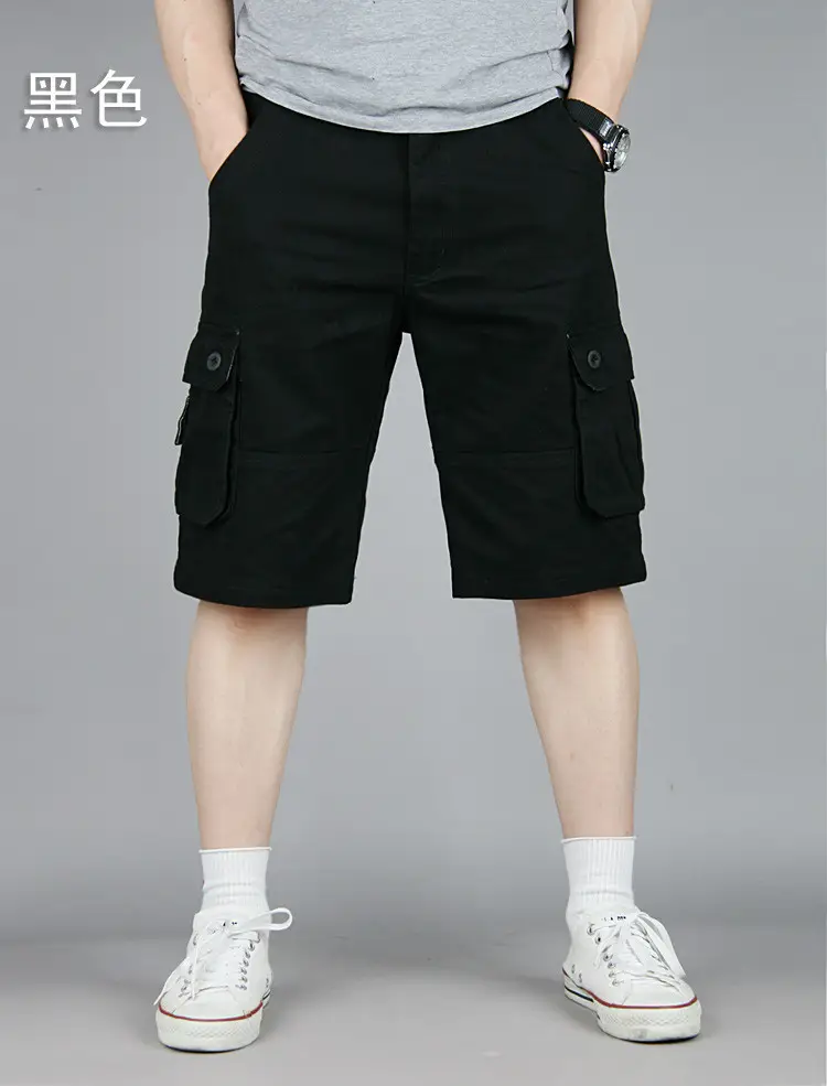 Men Green Cargo Shorts Mid Length Casual Wear - Image 2