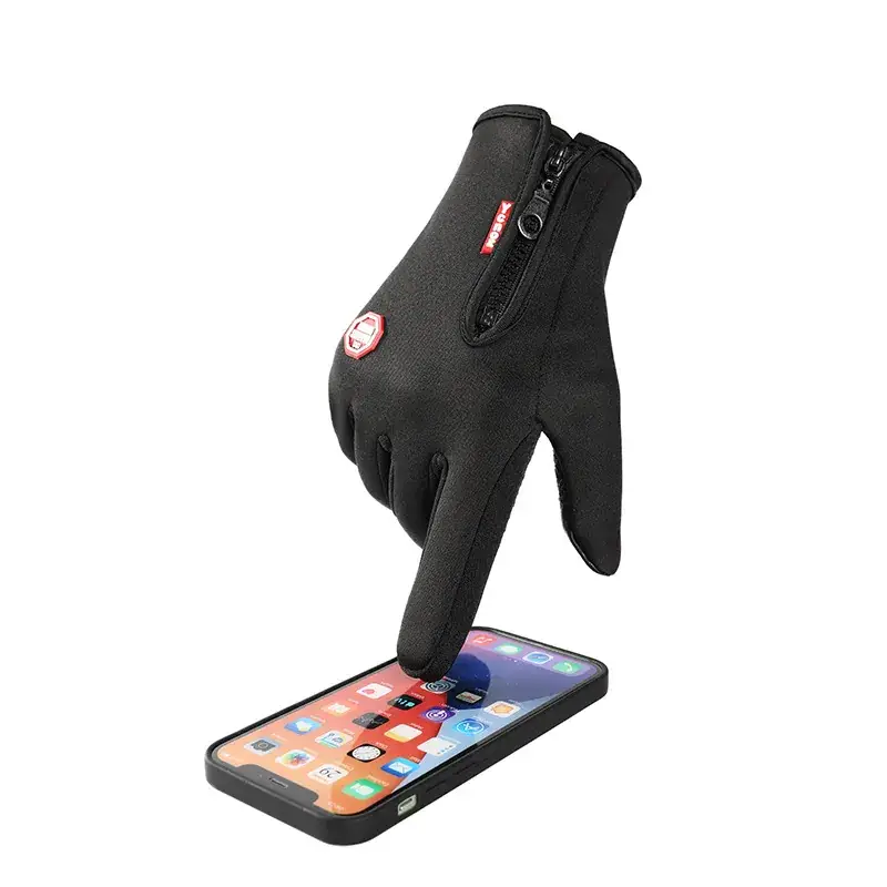 Winter Ski Gloves Men Waterproof Fleece Touchscreen Grip - Image 11