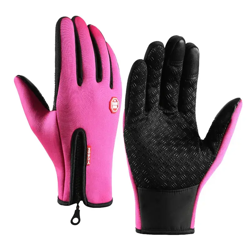 Winter Ski Gloves Men Waterproof Fleece Touchscreen Grip - Image 3