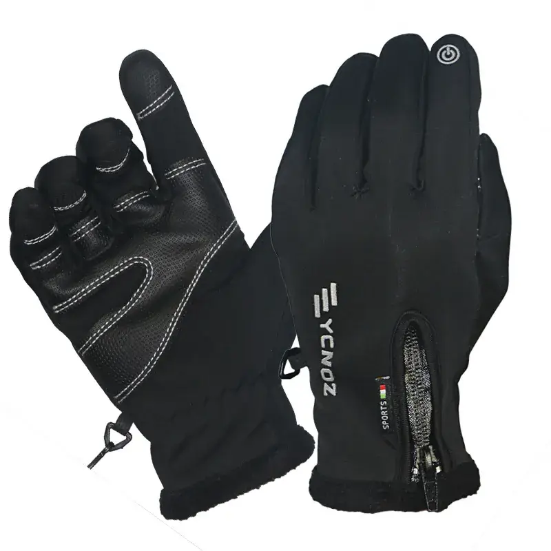 Winter Ski Gloves Men Waterproof Fleece Touchscreen Grip - Image 4