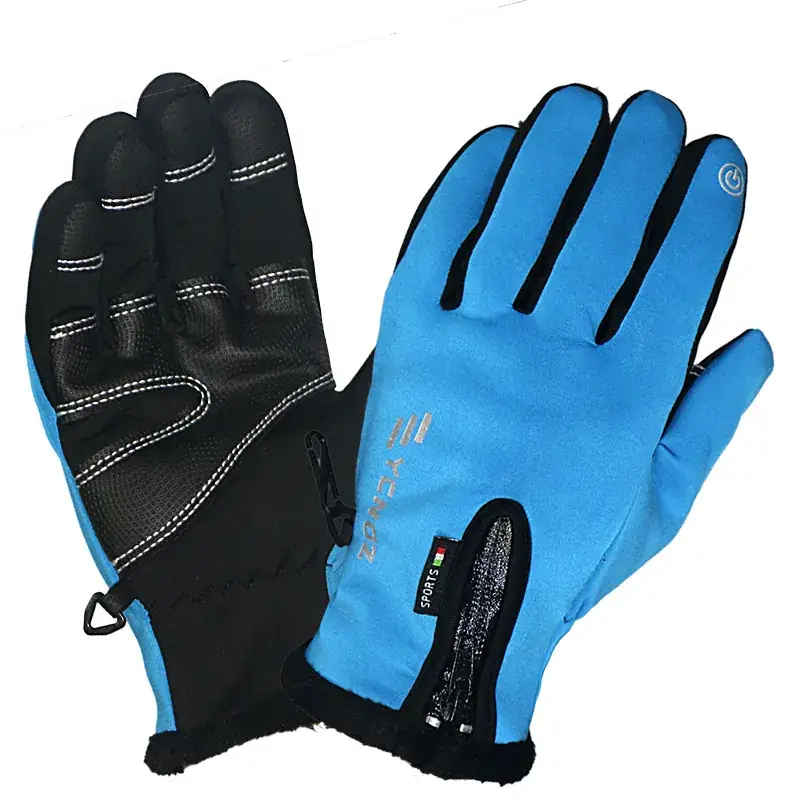 Winter Ski Gloves Men Waterproof Fleece Touchscreen Grip - Image 5
