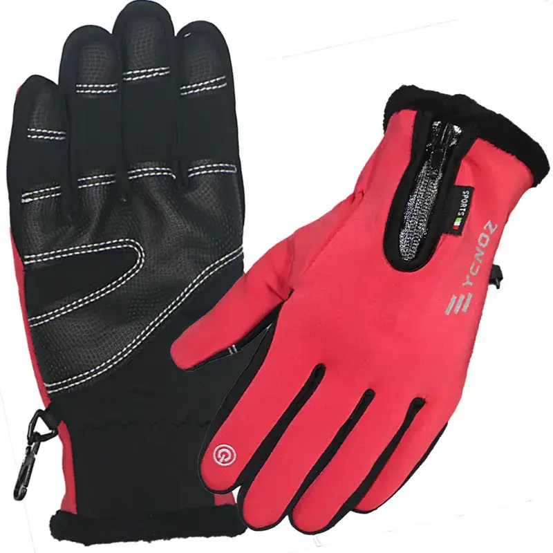 Winter Ski Gloves Men Waterproof Fleece Touchscreen Grip - Image 6