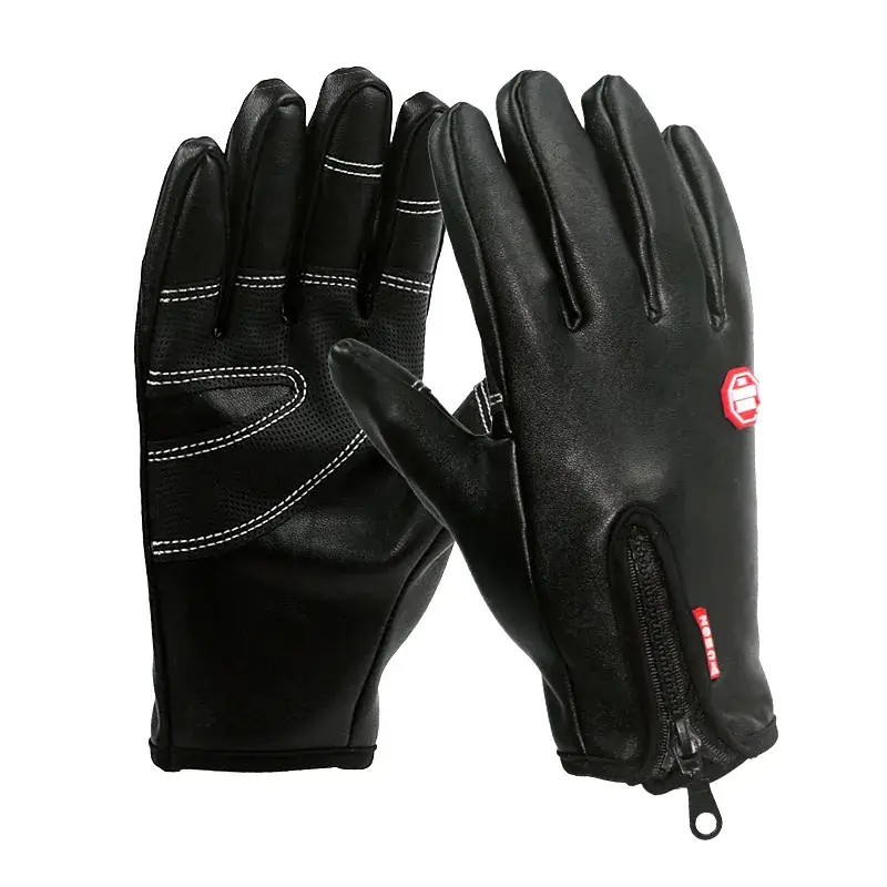 Winter Ski Gloves Men Waterproof Fleece Touchscreen Grip - Image 7