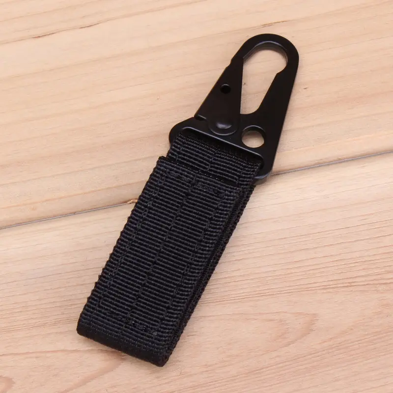 Black Tactical Nylon Belt 2.5cm Hardened - Image 4