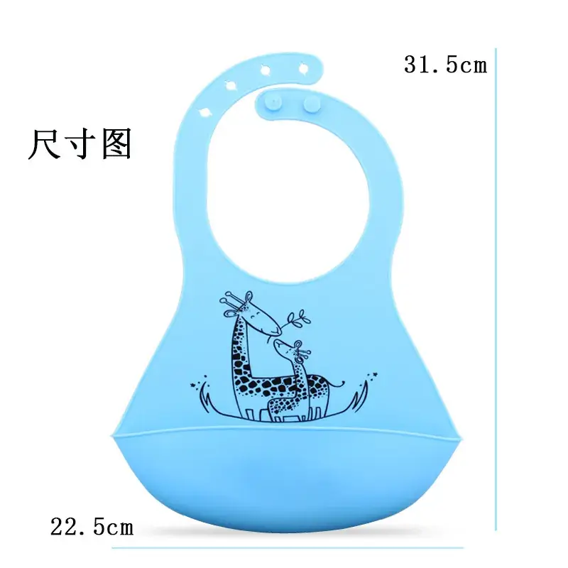 Green Silicone Baby Bib Leak Proof Waterproof Slipper - Image 21
