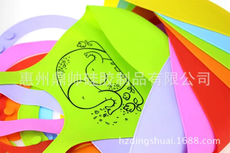Green Silicone Baby Bib Leak Proof Waterproof Slipper — feature 14