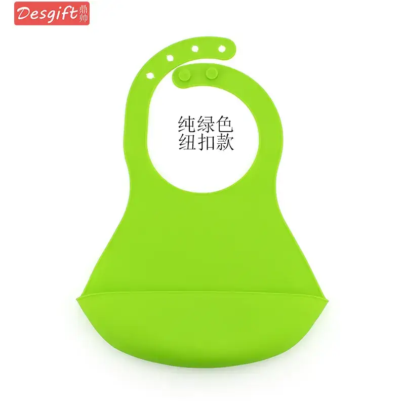 Green Silicone Baby Bib Leak Proof Waterproof Slipper - Image 9
