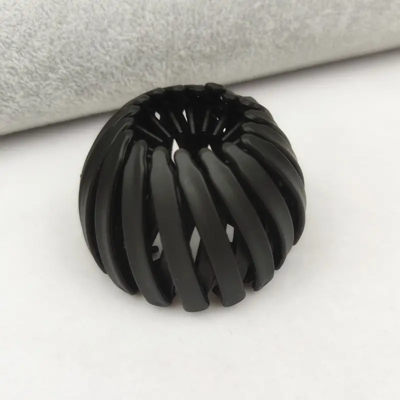 Black K-Style Hair Iron Ball Hair Clip Small