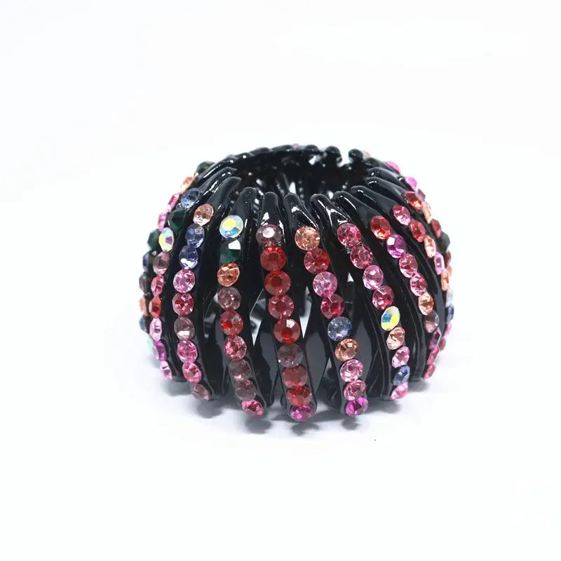Black K-Style Hair Iron Ball Hair Clip Small