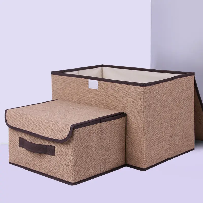 Green Foldable Storage Boxes Set of 2 - Image 12