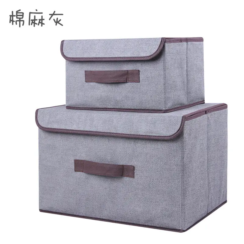 Green Foldable Storage Boxes Set of 2 - Image 2