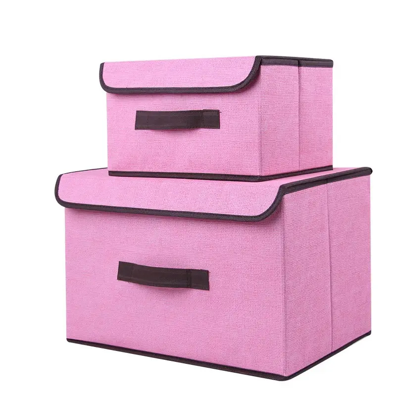 Green Foldable Storage Boxes Set of 2 - Image 6