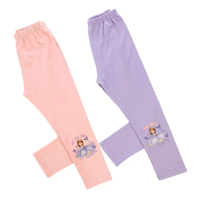 Girls Cotton Leggings Spring Autumn Pack of 2 - Image 20