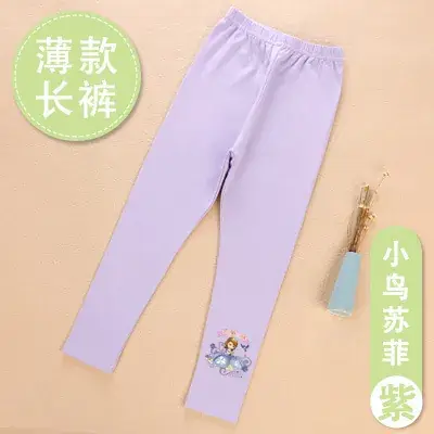 Girls Cotton Leggings Spring Autumn Pack of 2 - Image 2
