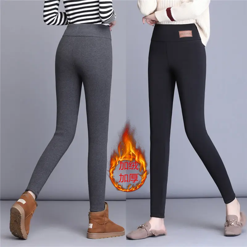 Women's Plus Size Velvet Leggings Warm Outerwear