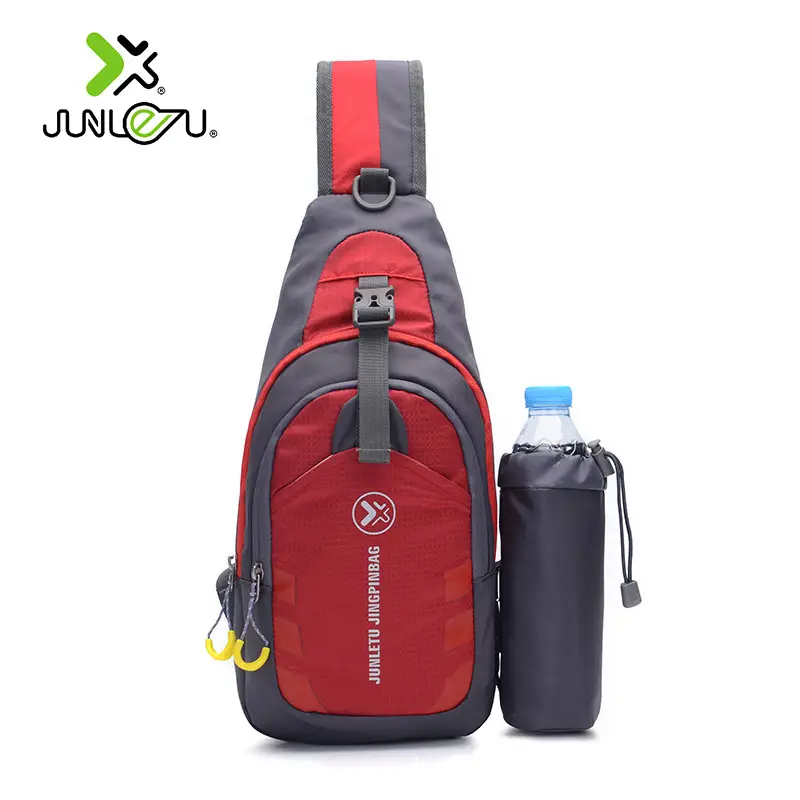 Men's Waterproof Nylon Chest Bag with Water Bottle - Image 3