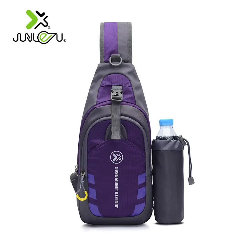 Men's Waterproof Nylon Chest Bag with Water Bottle - Image 4