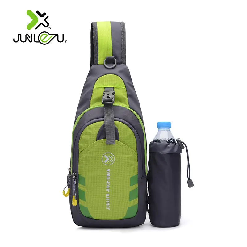 Men's Waterproof Nylon Chest Bag with Water Bottle - Image 5