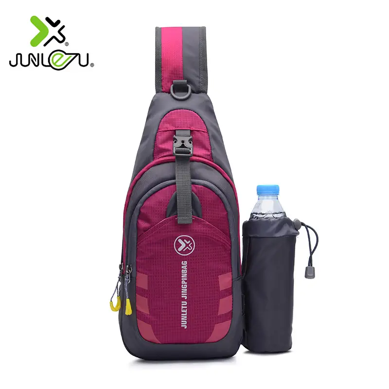 Men's Waterproof Nylon Chest Bag with Water Bottle - Image 6