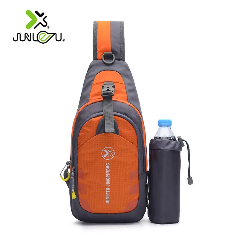 Men's Waterproof Nylon Chest Bag with Water Bottle - Image 7