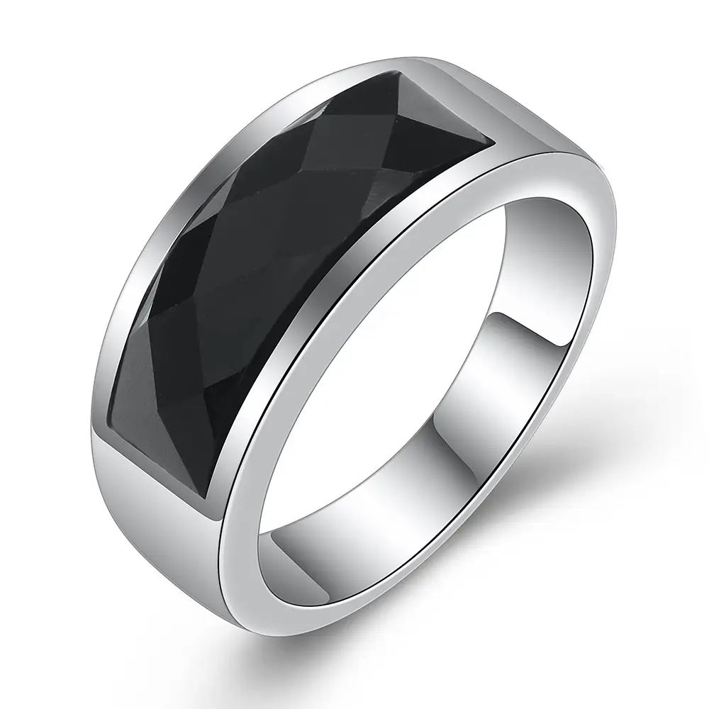 Stainless Steel Cross-Border Ring 200g Silver