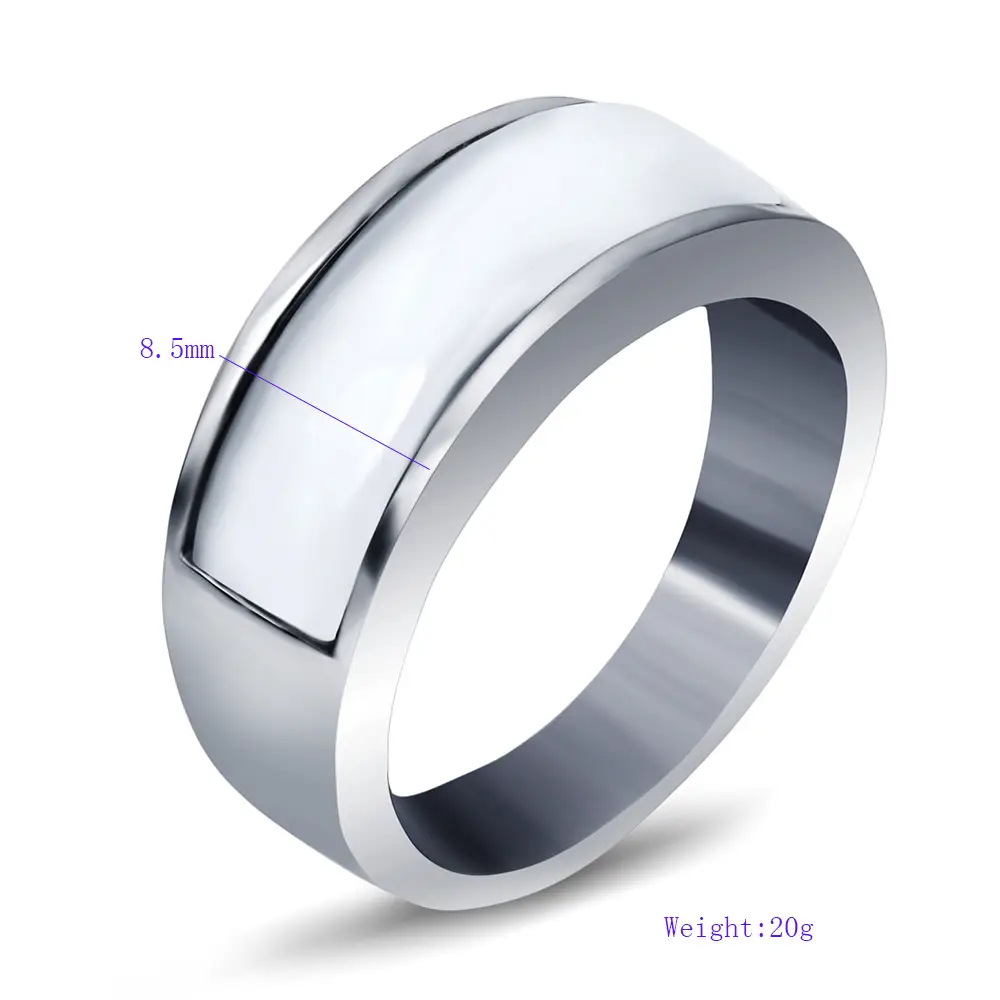 Stainless Steel Cross-Border Ring 200g Silver