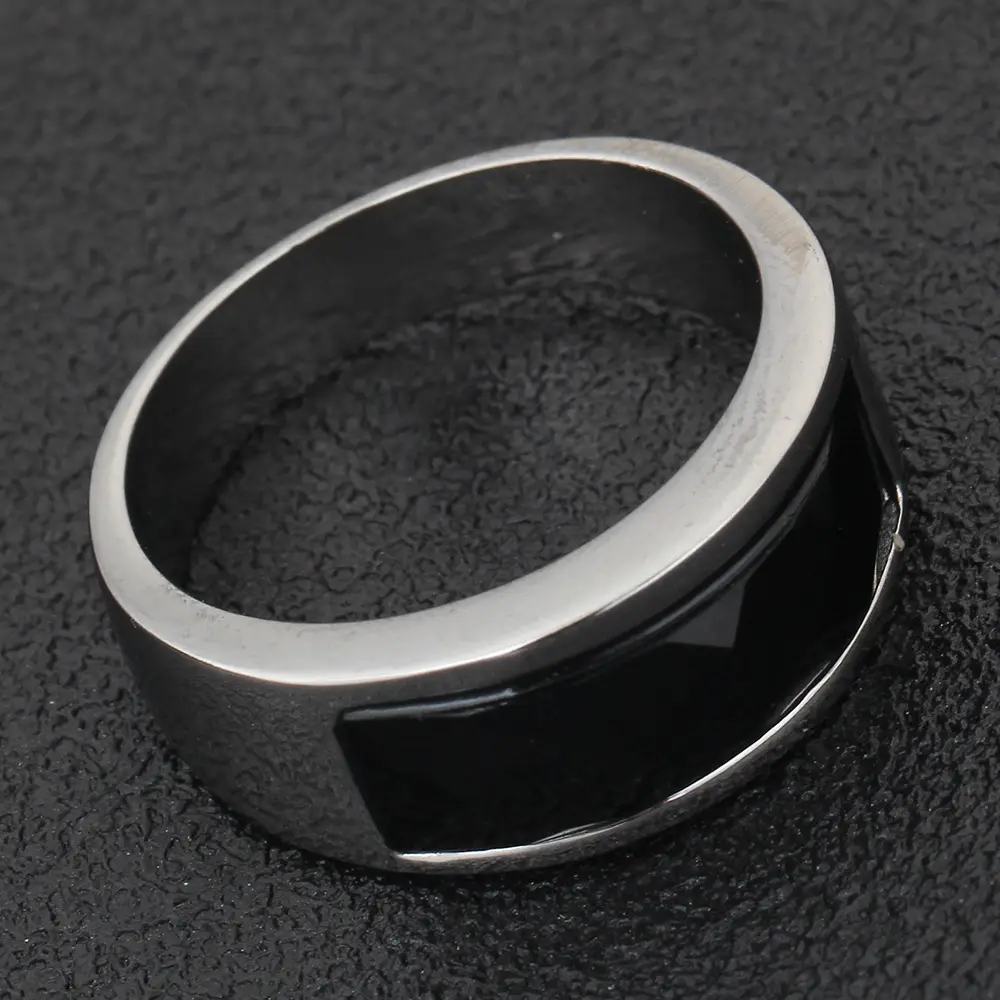 Stainless Steel Cross-Border Ring 200g Silver — feature 10