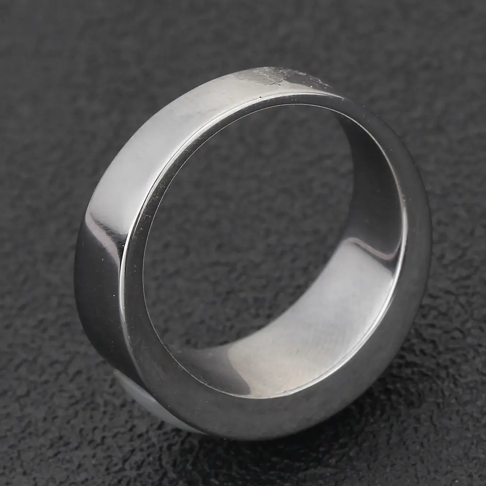 Stainless Steel Cross-Border Ring 200g Silver — feature 11