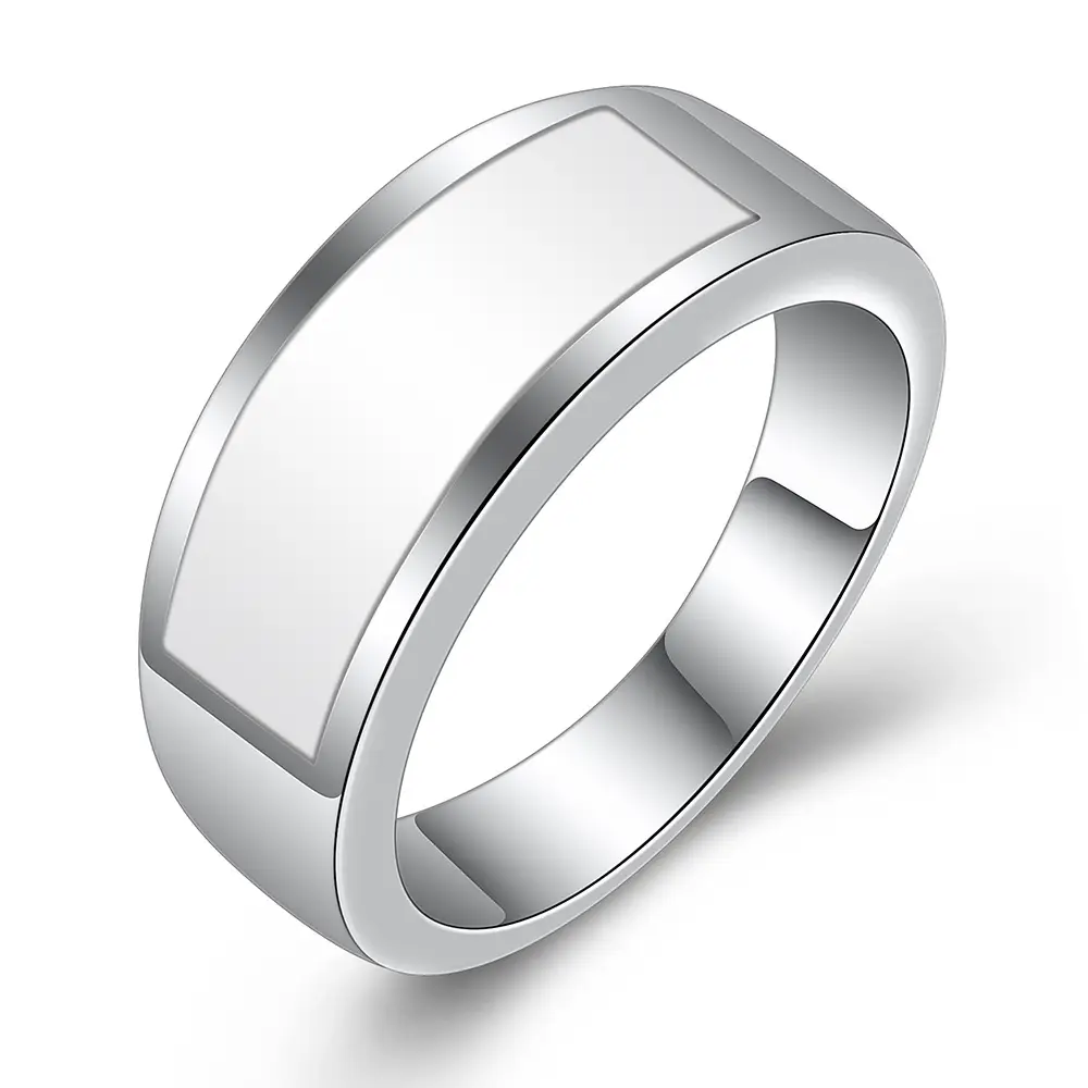 Stainless Steel Cross-Border Ring 200g Silver — feature 4