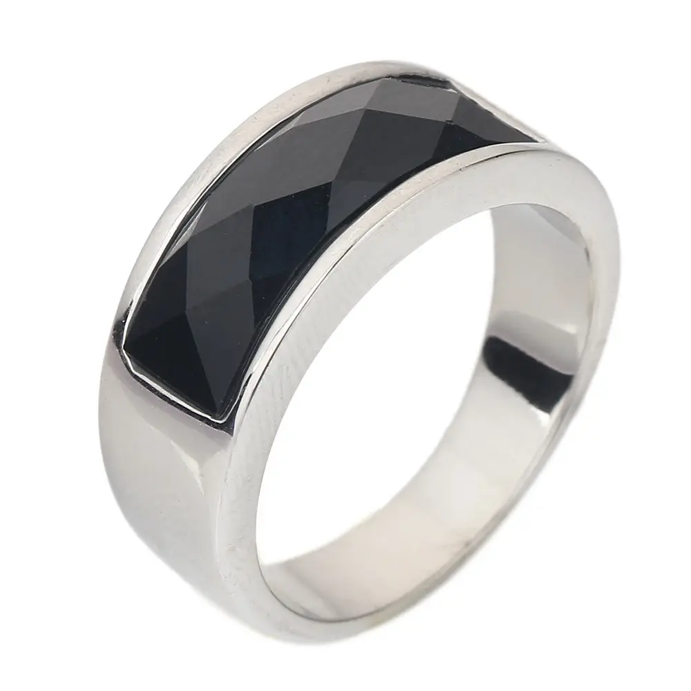 Stainless Steel Cross-Border Ring 200g Silver — feature 6