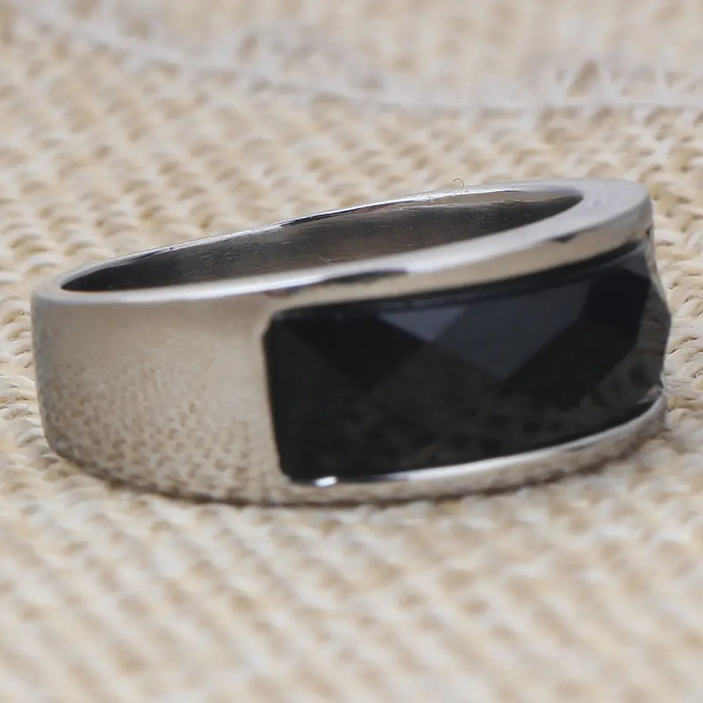 Stainless Steel Cross-Border Ring 200g Silver — feature 7