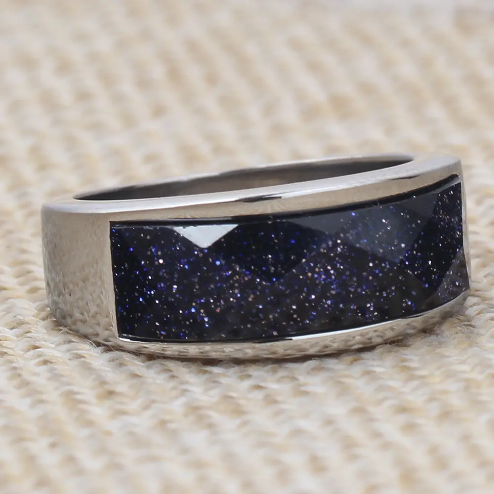 Stainless Steel Cross-Border Ring 200g Silver — feature 8