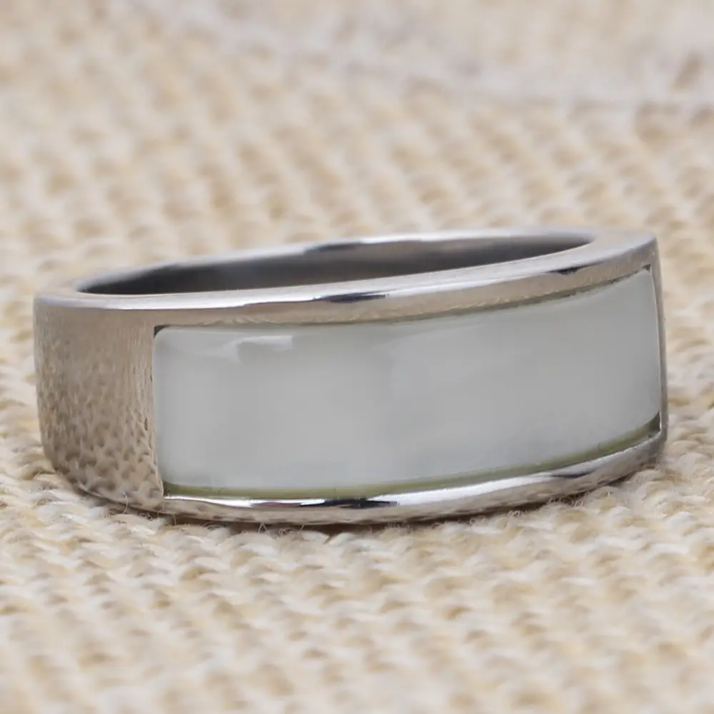 Stainless Steel Cross-Border Ring 200g Silver — feature 9