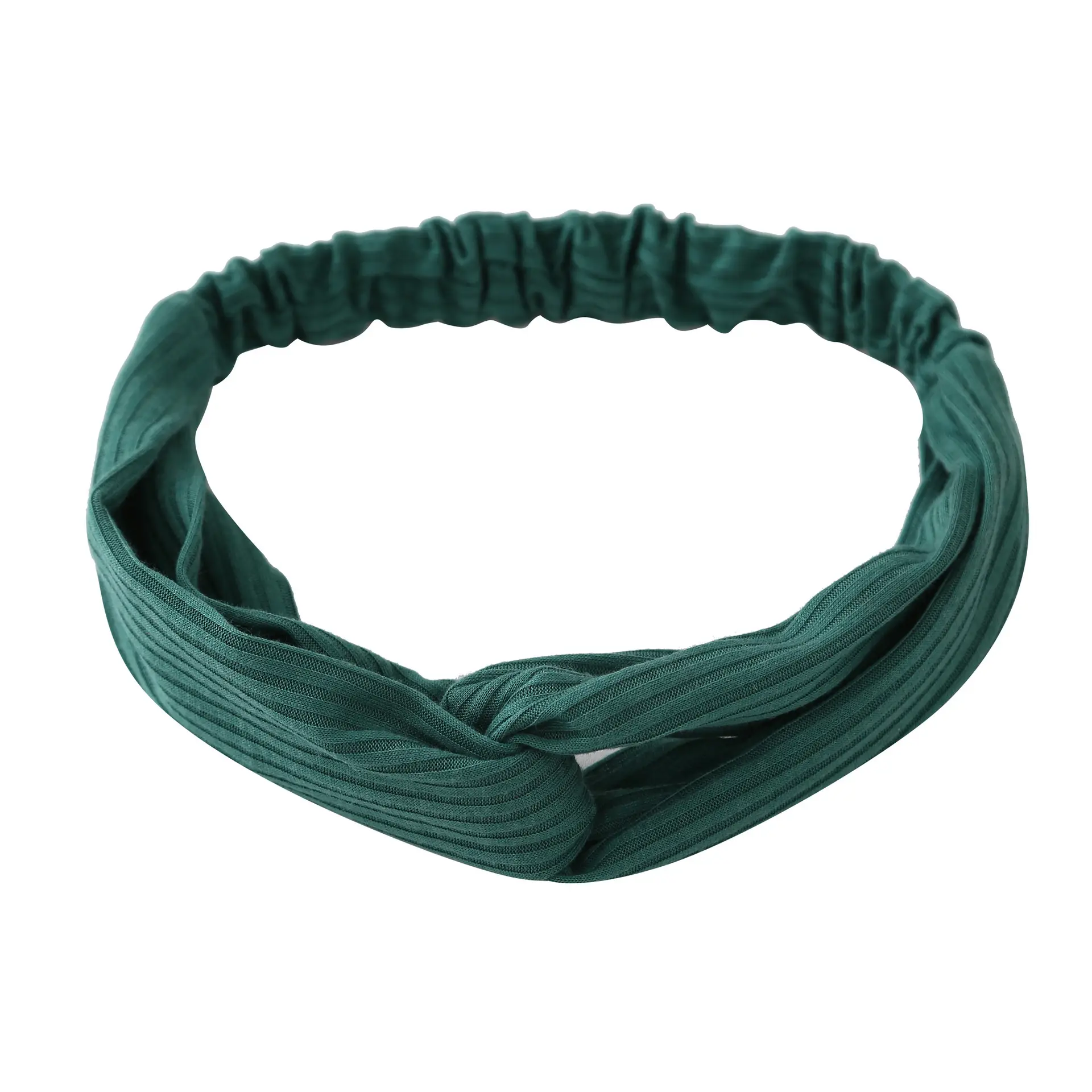 Pink Knitted Cross Headband for Women
