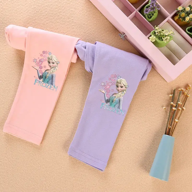 Frozen Ice Princess Kids Pants Pink Autumn Wear - Image 9