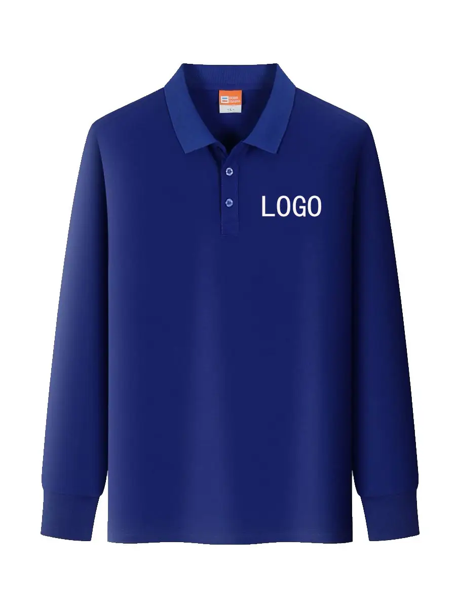 Yellow Long Sleeve Polo T-Shirt with Button Front - Image 14