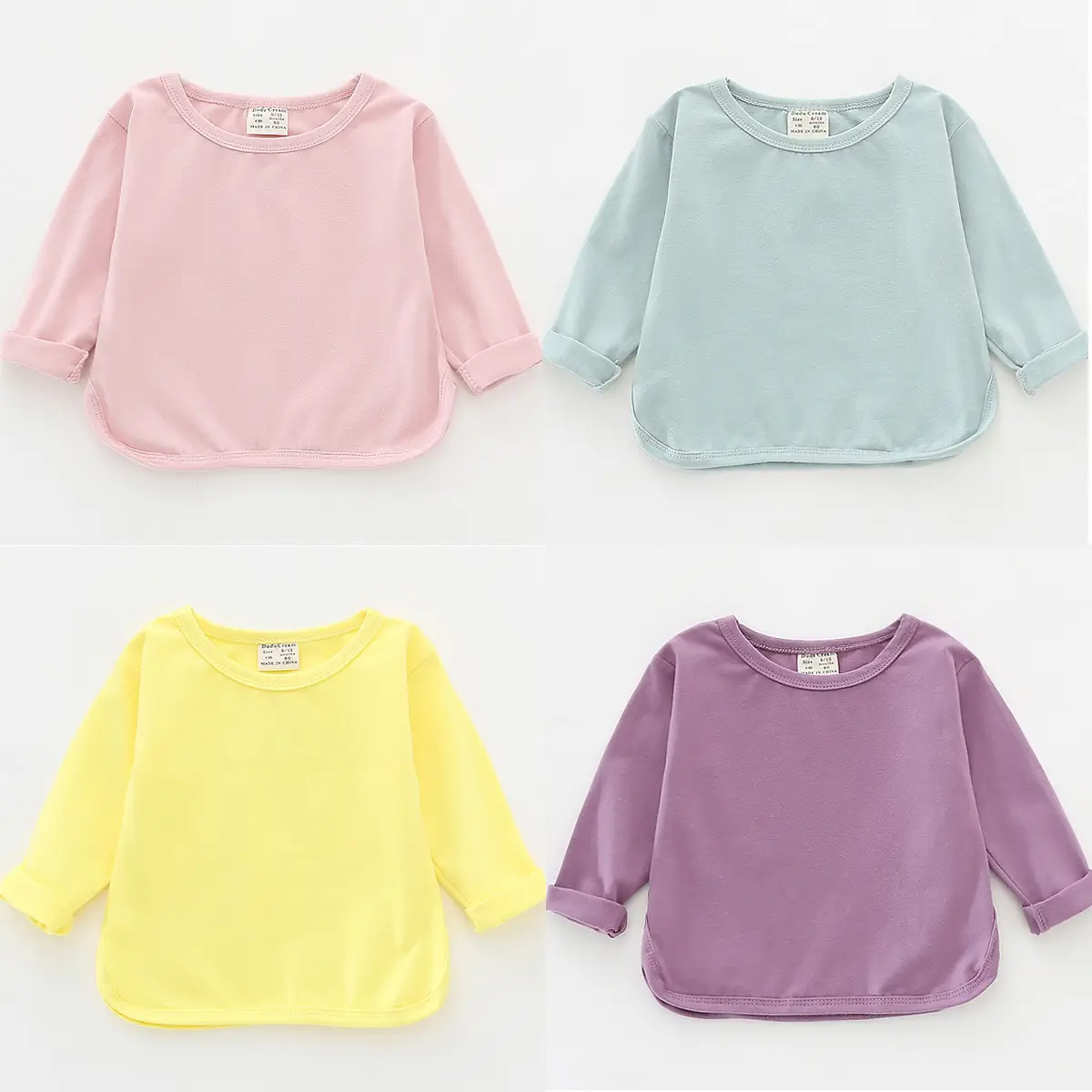 Girls Purple Long Sleeve Cotton T-Shirt - Image 7