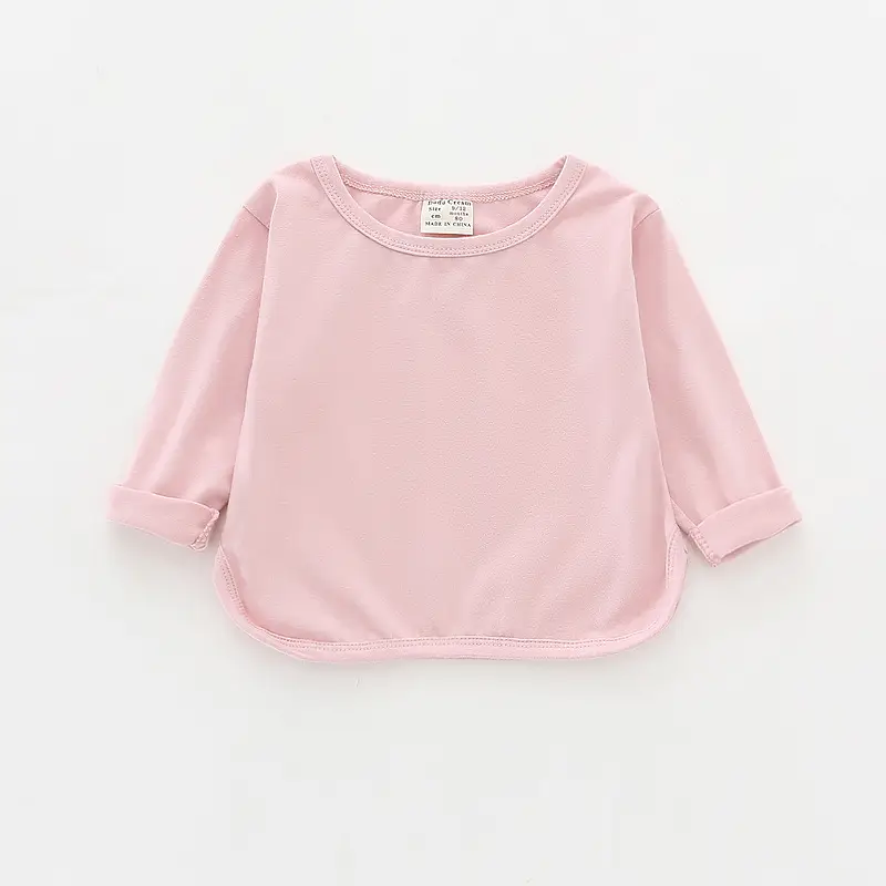 Girls Purple Long Sleeve Cotton T-Shirt — feature 17