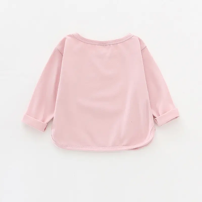 Girls Purple Long Sleeve Cotton T-Shirt — feature 18