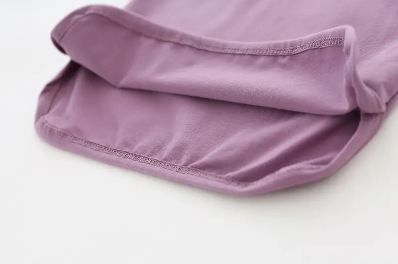 Girls Purple Long Sleeve Cotton T-Shirt — feature 36