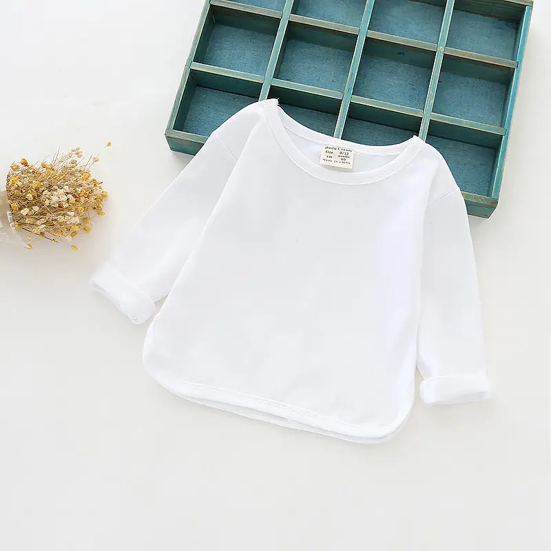 Girls Purple Long Sleeve Cotton T-Shirt — feature 49