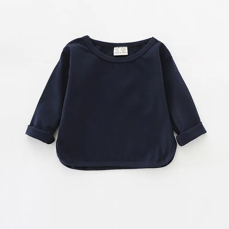 Girls Purple Long Sleeve Cotton T-Shirt — feature 51