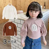 Girls Purple Long Sleeve Cotton T-Shirt — feature 6