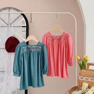Girls Purple Long Sleeve Cotton T-Shirt — feature 82